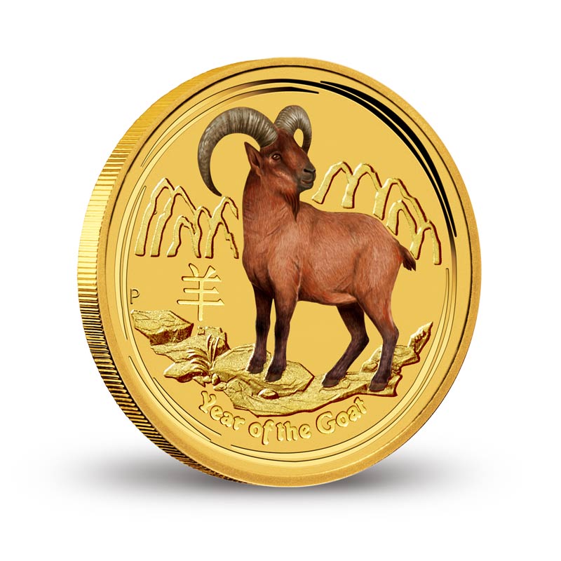 2015年羊年生肖彩银币 澳洲羊年生肖金币大全套