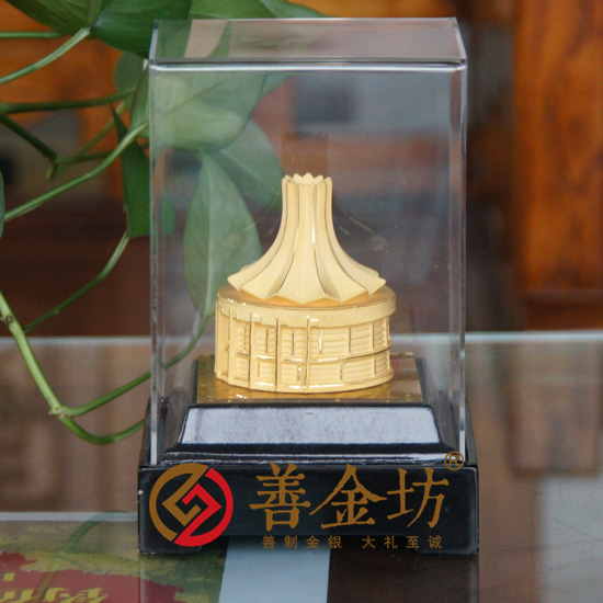 绒沙金工艺品 立体摆件 金银立体摆件