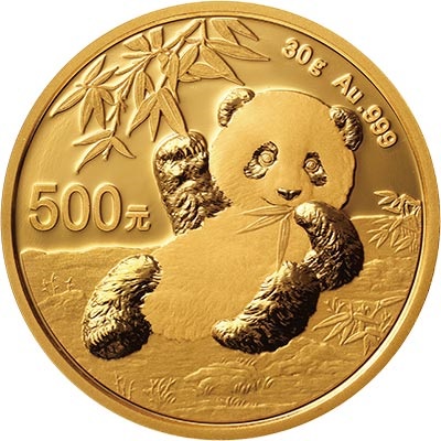 2020版熊猫金银纪念币-30克圆形金质纪念币为普制币
